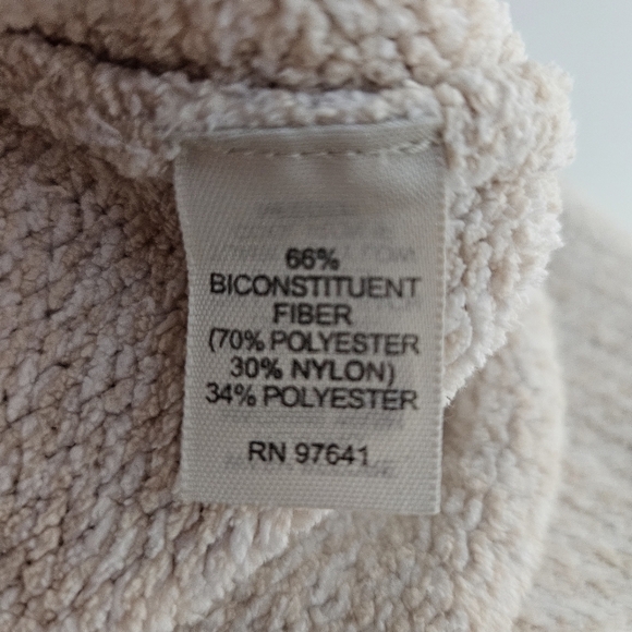 J. JILL Women's Mock Neck 1/4 Zip Pullover Sweater Light Tan Cream Sz XL - Picture 9 of 9